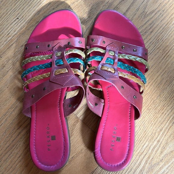 Women’s Pesaro multi-colored sandals  81/2 M - Picture 2 of 7